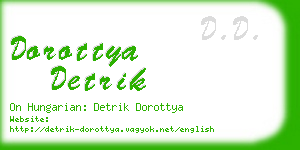 dorottya detrik business card